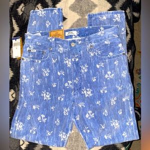 Ralph Lauren Polo Jeans Floral Callen High Rise Slim Size 29 NWT